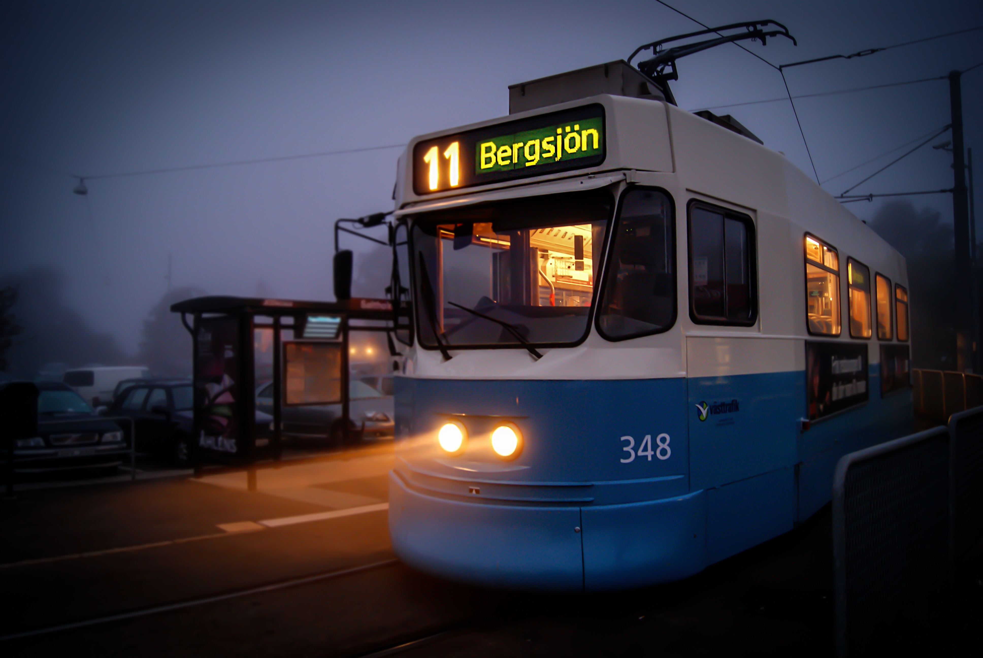 Spårvagn 11 mot Bergsjön