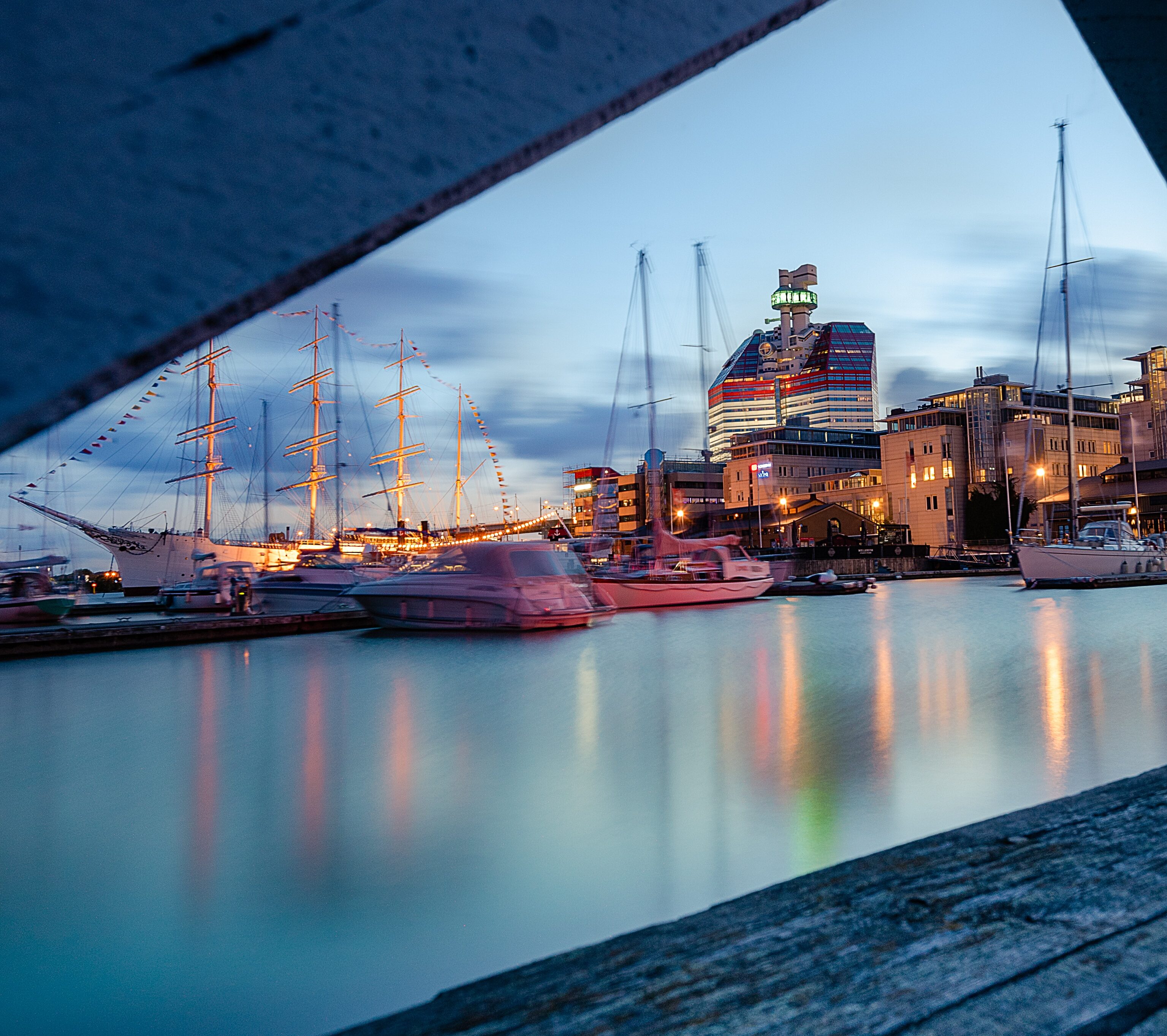 Göteborg i skymning