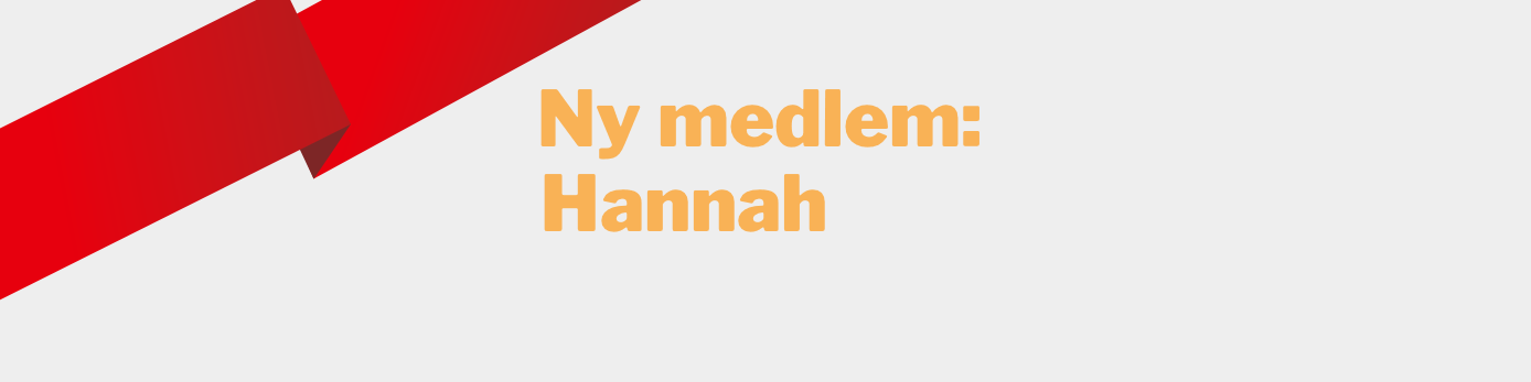 Ny medlem: Hanna Karlsson