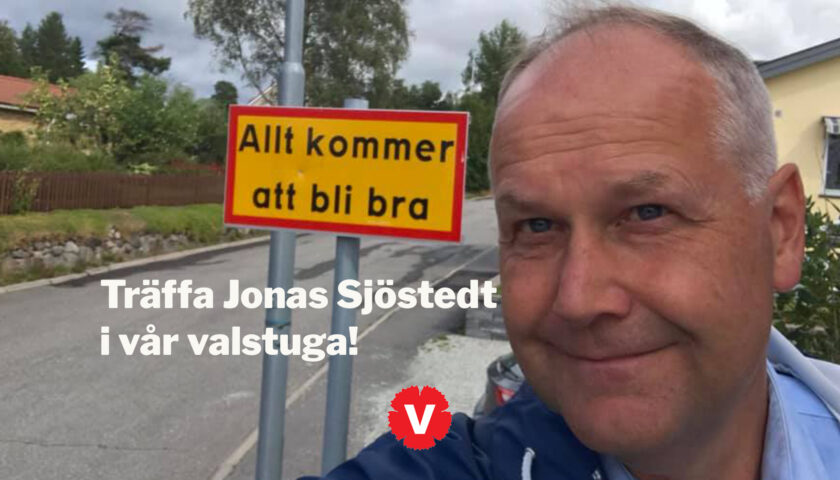 Träffa Jonas Sjöstedt i vår valstuga!