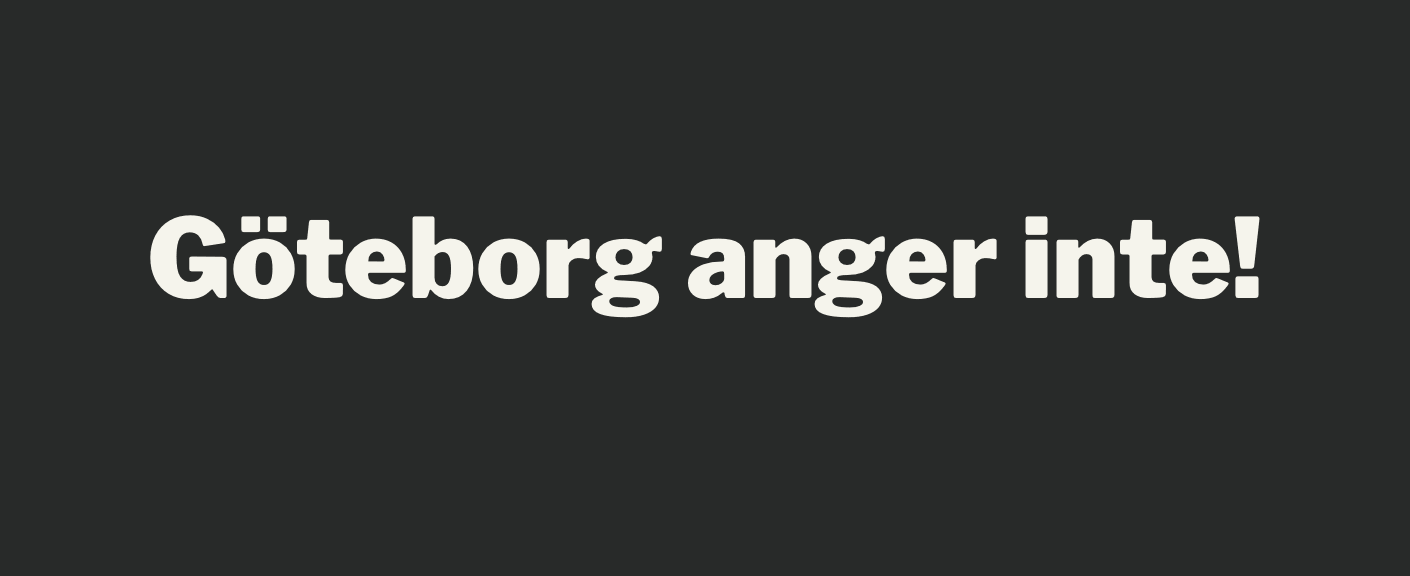 Göteborg anger inte